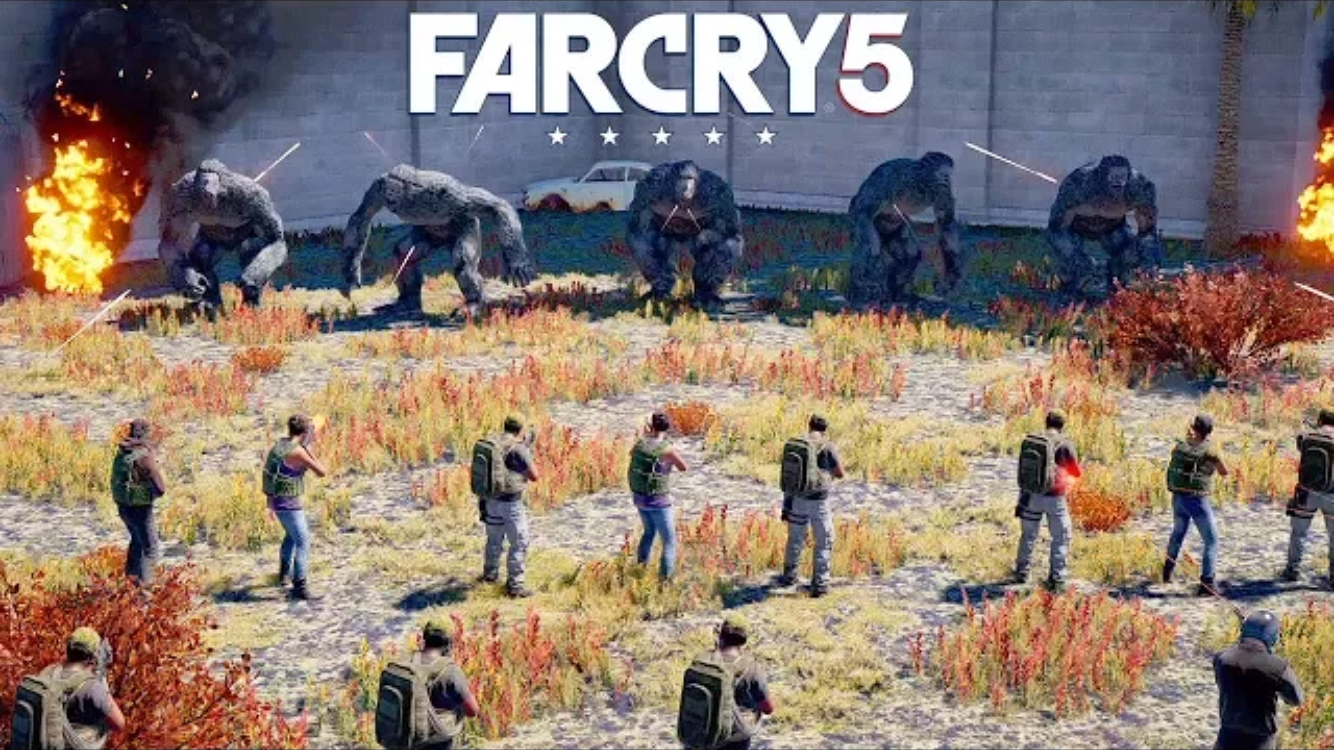 FarCry5】ファークライ5アーケードで作られたイエティ10体 VS 兵士200